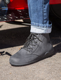 XERO Xero Denver Leather  - מגפונים שחורים עם שרוכים לגברים