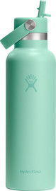 Hydro Flask בקבוק שתייה תרמי מנירוסטה 621 מל עם פיית קש נשלפת מבית Hydro Flask – ירוק בהיר