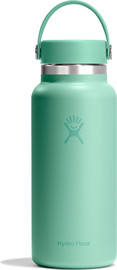 Hydro Flask בקבוק שתייה תרמי מנירוסטה 946 מל עם פתח רחב ומכסה Flex מבית Hydro Flask – ירוק בהיר