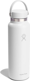Hydro Flask בקבוק שתייה תרמי מנירוסטה 1.2 ליטר עם פתח רחב ומכסה Flex מבית Hydro Flask – לבן