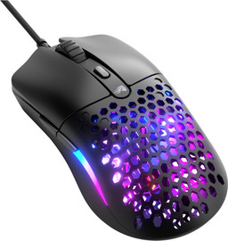 Glorious עכבר גיימינג חוטי Glorious Model O Eternal שישה כפתורים ל- FPS/MOBA  צבע שחור
