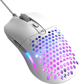 Glorious עכבר גיימינג חוטי Glorious Model O Eternal שישה כפתורים ל- FPS/MOBA  צבע לבן