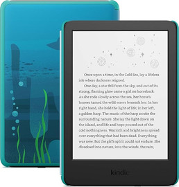 Amazon מכשיר נייד לקריאת ספרים אלקטרוניים 6" לילדים כולל כיסוי Amazon אמזון Kindle Kids 16GB 11th Gen (2024) ללא פרסומות - Ocean Explorer