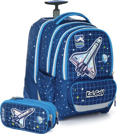 קל גב תיק iTrolley קל גב אורטופדי וטרולי משולב +קלמר תואם דגם חלל 93693