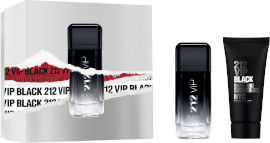 CAROLINA HERRERA 212 VIP BLACK סט א.ד.פ + ג'ל רחצה לגבר