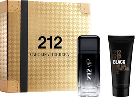 CAROLINA HERRERA 212 VIP BLACK סט א.ד.פ + ג'ל רחצה לגבר