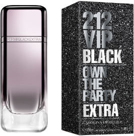 CAROLINA HERRERA 212 VIP BLACK OWN THE PARTY EXTRA א.ד.פ לגבר