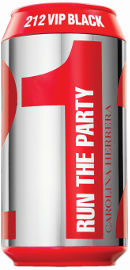 CAROLINA HERRERA 212 VIP BLACK RUN THE PARTY א.ד.פ לגבר מהדורה מוגבלת