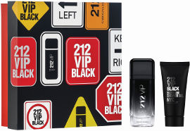 CAROLINA HERRERA 212 VIP BLACK סט א.ד.פ + ג'ל רחצה לגבר
