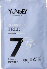 Yunsey אבקת הבהרה מקצועית לשיער ללא אמוניה עד דרגה 7  YUNSEY