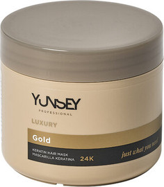 Yunsey מסכה טיפולית לשיער עם קראטין 24K  לשיער יבש ופגום YUNSEY