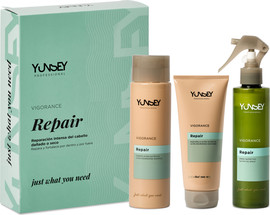 Yunsey מארז טיפולי לשיער יבש ופגום – 3 מוצרים להזנה ושיקום עמוק YUNSEY