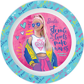 Barbie צלחת פלסטיק 20.3 סמ מותאמת מיקרו - ברבי