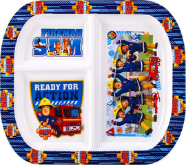 Sam Fireman צלחת מחולקת מרובעת - סמי הכבאי