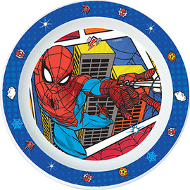 SPIDER-MAN צלחת פלסטיק 20.3 סמ מותאמת מיקרו - ספיידרמן