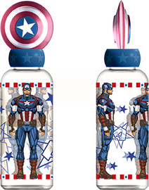 The Avengers בקבוק עם פקק פיגורינה 560מל קפטן אמריקה