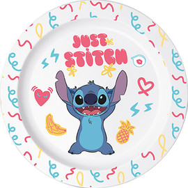 Disney צלחת פלסטיק 20.3 סמ מותאמת מיקרו - סטיץ