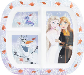 Frozen צלחת מחולקת מרובעת - פרוזן