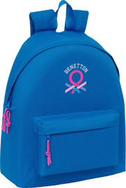 BENETTON תיק גב לילדים מסדרת בייסיק מבית BENETTON - צבע כחול רויאל