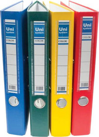 UNI קלסר UNI גב 8 פלסטיק