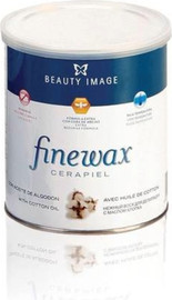 Beauty Image שעווה כחולה מתקלפת עם שמן כותנה, לבעלי עור רגיש, מפחיתה סיכון לרגישות, אודם, שעווה נמסה בחום נמוך, לכל סוגי העור 800|400 מ״ל Blue Fine Wax