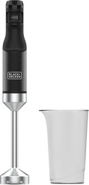 Black & Decker מוט בלנדר עוצמתי 1500W עם כוס גדולה בגימור - stainless steel דגם BXHB1501E
