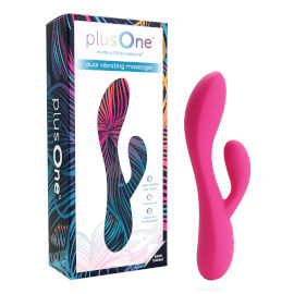 plusOne ויברטור כפול רוטט - ורוד תשוקה