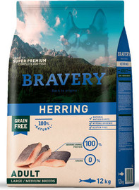 Bravery ברייברי לכלב בוגר היפואלרגני הרינג 12 ק"ג - BRAVERY