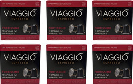 Viaggio Espresso פורטיסימו - 60 קפסולות אלומיניום תואמות נספרסו
