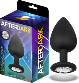 Afterdark פלאג אנאלי סיליקון – מידה בינונית עם אבן דקורטיבית