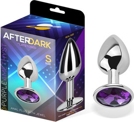 Afterdark פלאג אנאלי מתכתי מידה S – קטן עם אבן אמטיסט