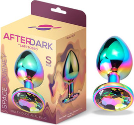 Afterdark פלאג אנאלי מתכתי מידה S  – קטן עם אבן צבעונית