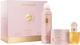WOMEN SECRET DIVINE TOUCH סט ג’ל רחצה מקציף + קרם גוף + שמן גוף לאשה