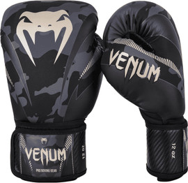 VENUM כפפות איגרוף Venum Impact Boxing Gloves – Dark Camo/Sand 14OZ