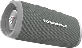 CERWIN VEGA רמקול BT נייד וופר קומפקטי ועוצמתי עם TWS, אפור דגם VMGRY