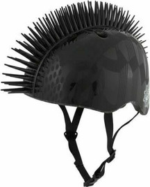 Raskullz קסדת ילדים מעוצבת 3D עם פתחי אוורור לגיל 8+ - מוהק שחור