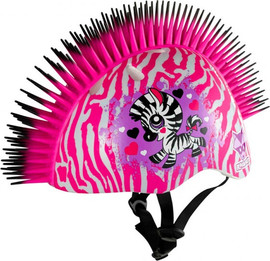Raskullz קסדת ילדים בעיצוב 3D עם פתחי אוורור לגיל 5+ - זברה מוהק