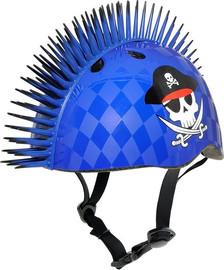 Raskullz קסדת ילדים בעיצוב 3D עם פתחי אוורור לגיל 5+ - מוהק פיראט כחול