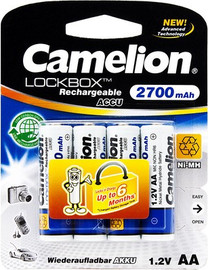 CAMELION סוללות נטענות CAMILION AA 2700MAH