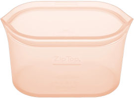 Zip Top קערית סיליקון בינונית צבע אפרסק Z-DSHM-07