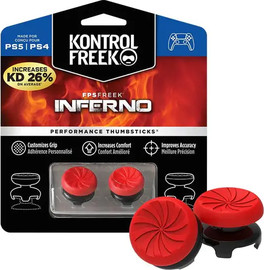 Kontrolfreek 4 מתאמים ארגונומיים לאגודל PS 4/5 אדום