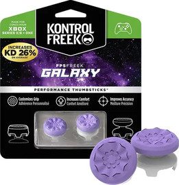 Kontrolfreek סט מתאמים ארגונומיים לאגודל Nintendo Switch Pro/Xbox מהדורת Galaxy סגול