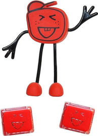 Glo Pals חברים זוהרים באמבטיה - שתי קוביות ובובת אדום סמי - Glo Pals
