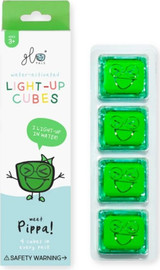 Glo Pals חברים זוהרים באמבטיה - ארבע קוביות - ירוק פיפה - Glo Pals