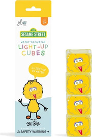 Glo Pals חברים זוהרים באמבטיה רחוב סומסום - ארבע קוביות זוהרות במים ביג בירד