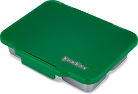 יאמבוקס Yumbox Pret – קופסת אוכל מחולקת מנירוסטה Pomme Green