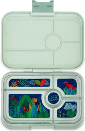 Cortico קופסת אוכל מחולקת יאמבוקס טאפאס Sage Green (Pistachio) מגש 5 Jungle