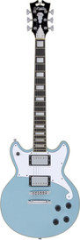 D'angelico גיטרה חשמלית + נרתיק PREMIER BRIGHTON ICE BLUE METALLIC