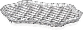 BOHEMIA צלחת הגשה DIAMOND CLASSIC קריסטל בוהמיה 30x23x2 ס"מ