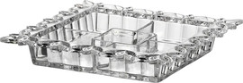BOHEMIA קברט 5 תאים מרובע Pierced 6X36X36 קריסטל בוהמיה